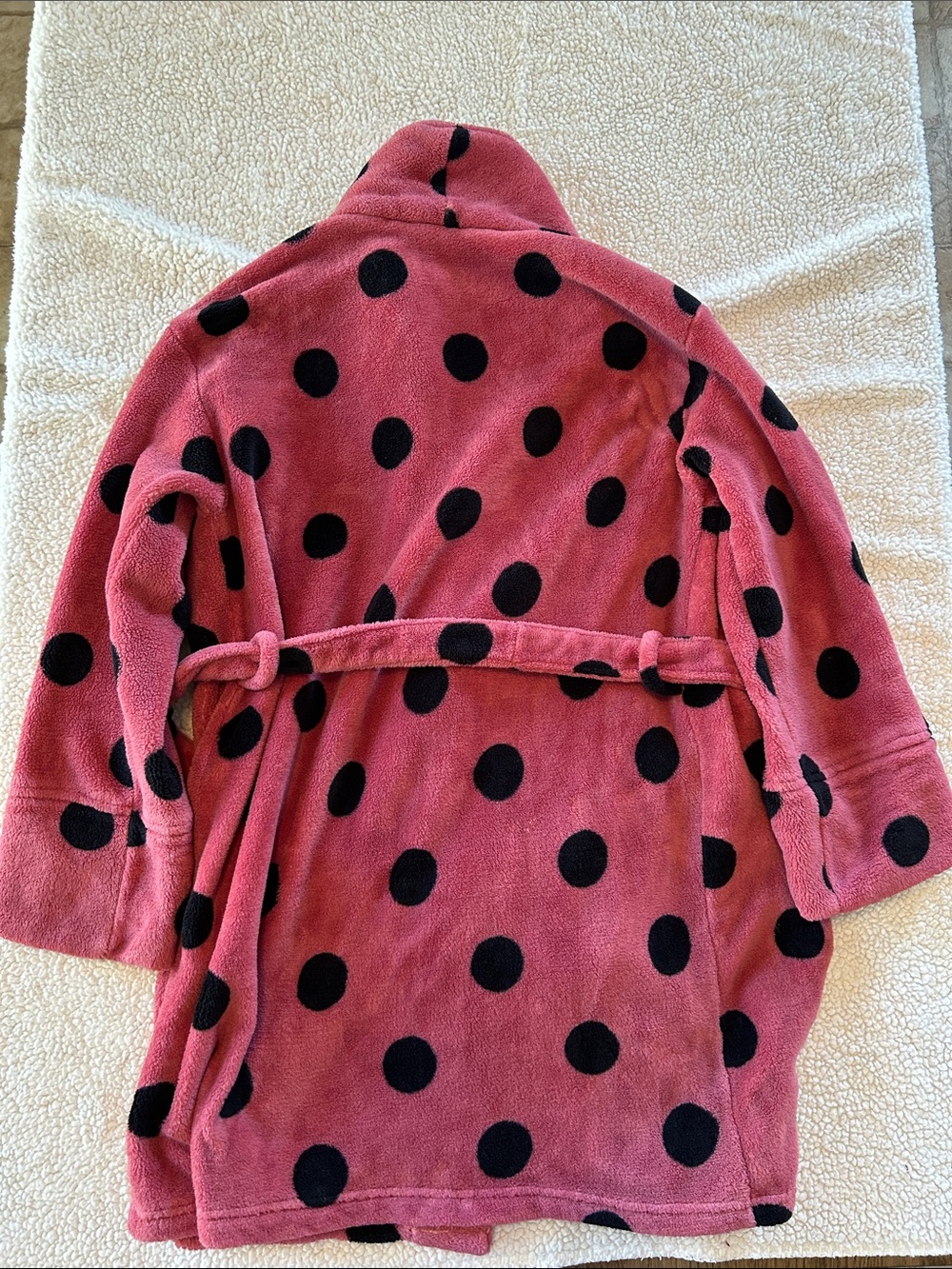 PINK Victoria's Secret Pink Robe with Black Polka Dots - Picture 6 of 7